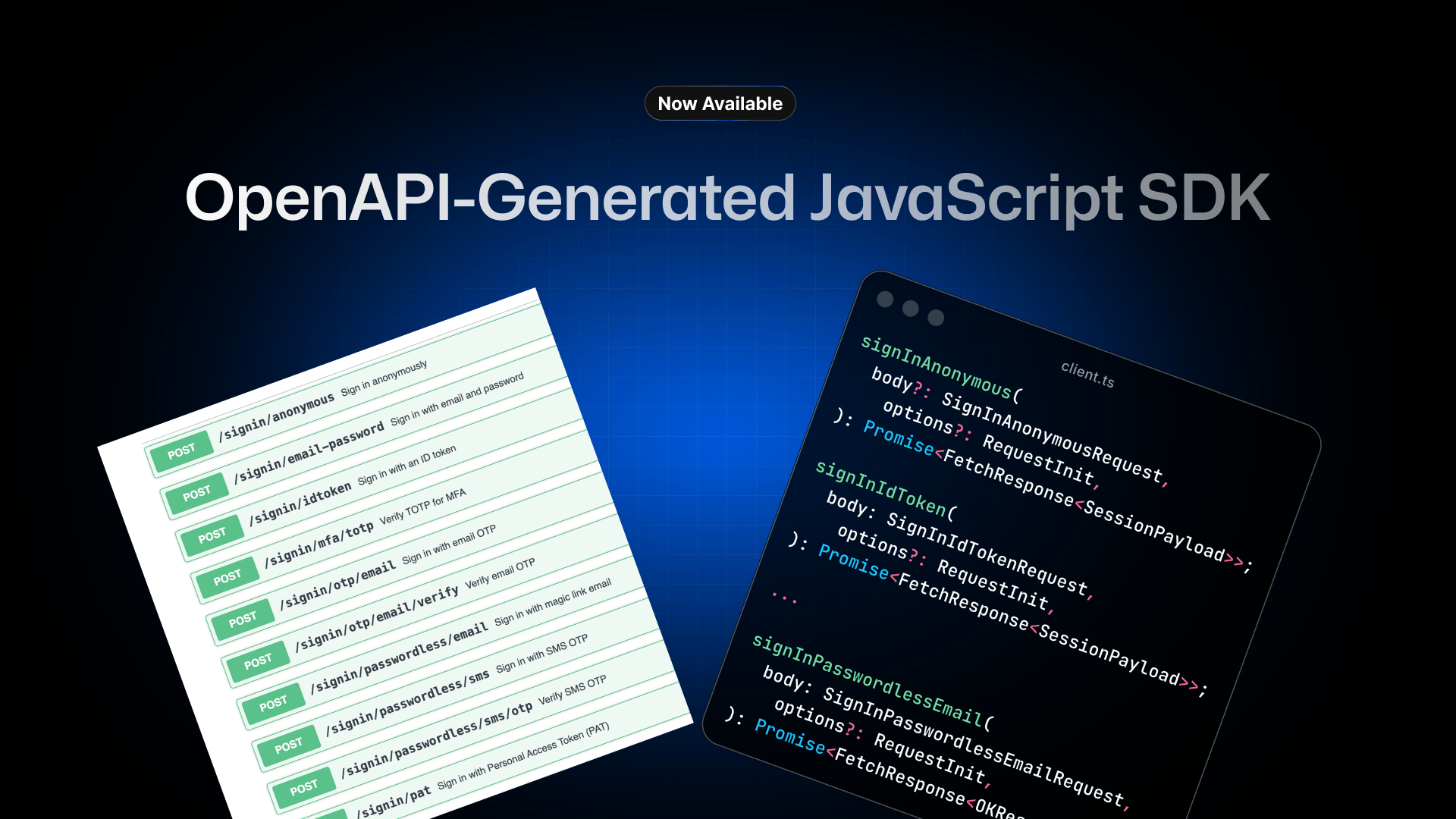 Banner of The new Nhost JavaScript SDK: generated, simplified, isomorphic