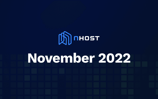 Cover of Nhost November 2022