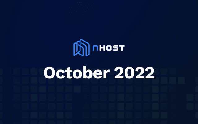 Cover of Nhost October 2022