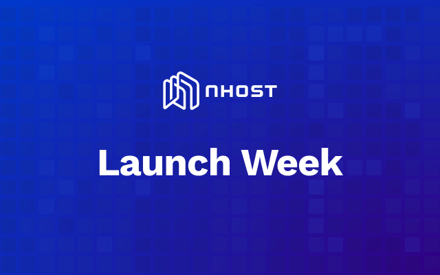 Cover of Nhost Launch Week September 2022