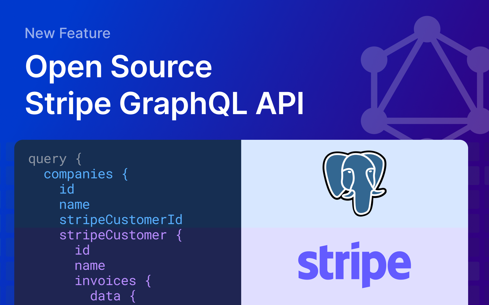 Banner of Open Source Stripe GraphQL API