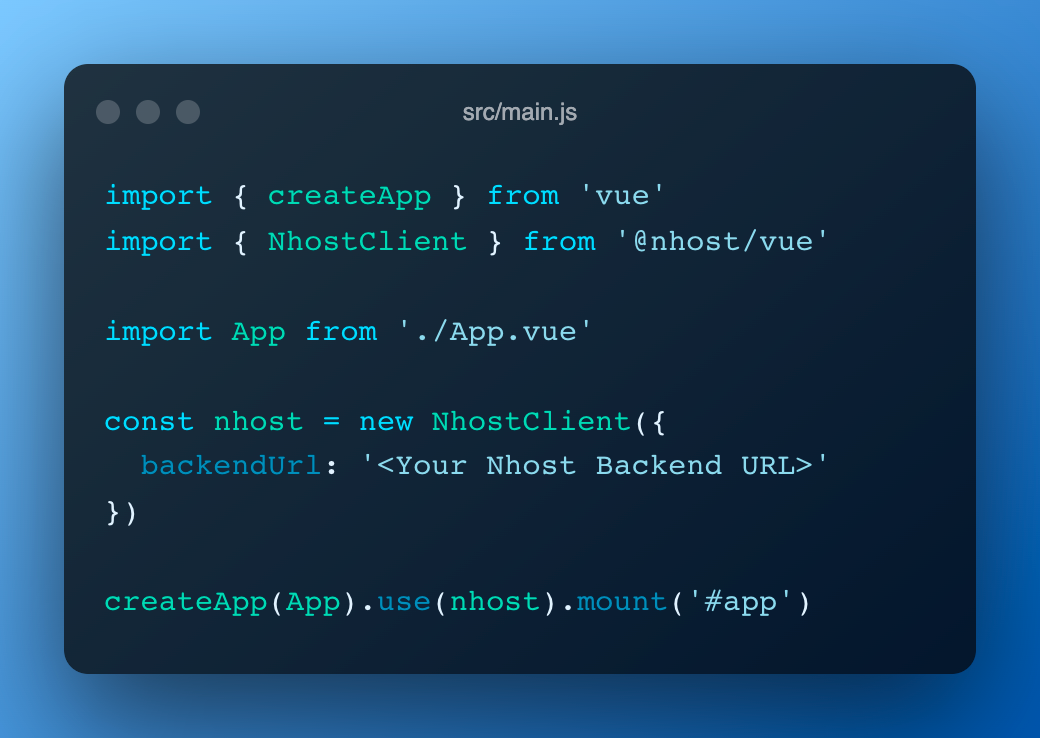 Vue SDK for Nhost